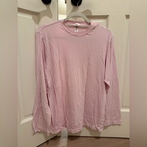 Skims Light Pink Long Sleeve Shirt